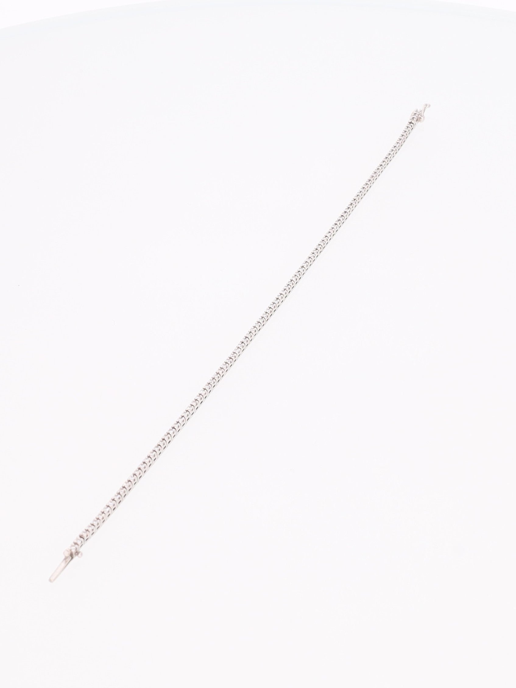 Bracciale oro Bianco 18 kt - tennis con diamanti