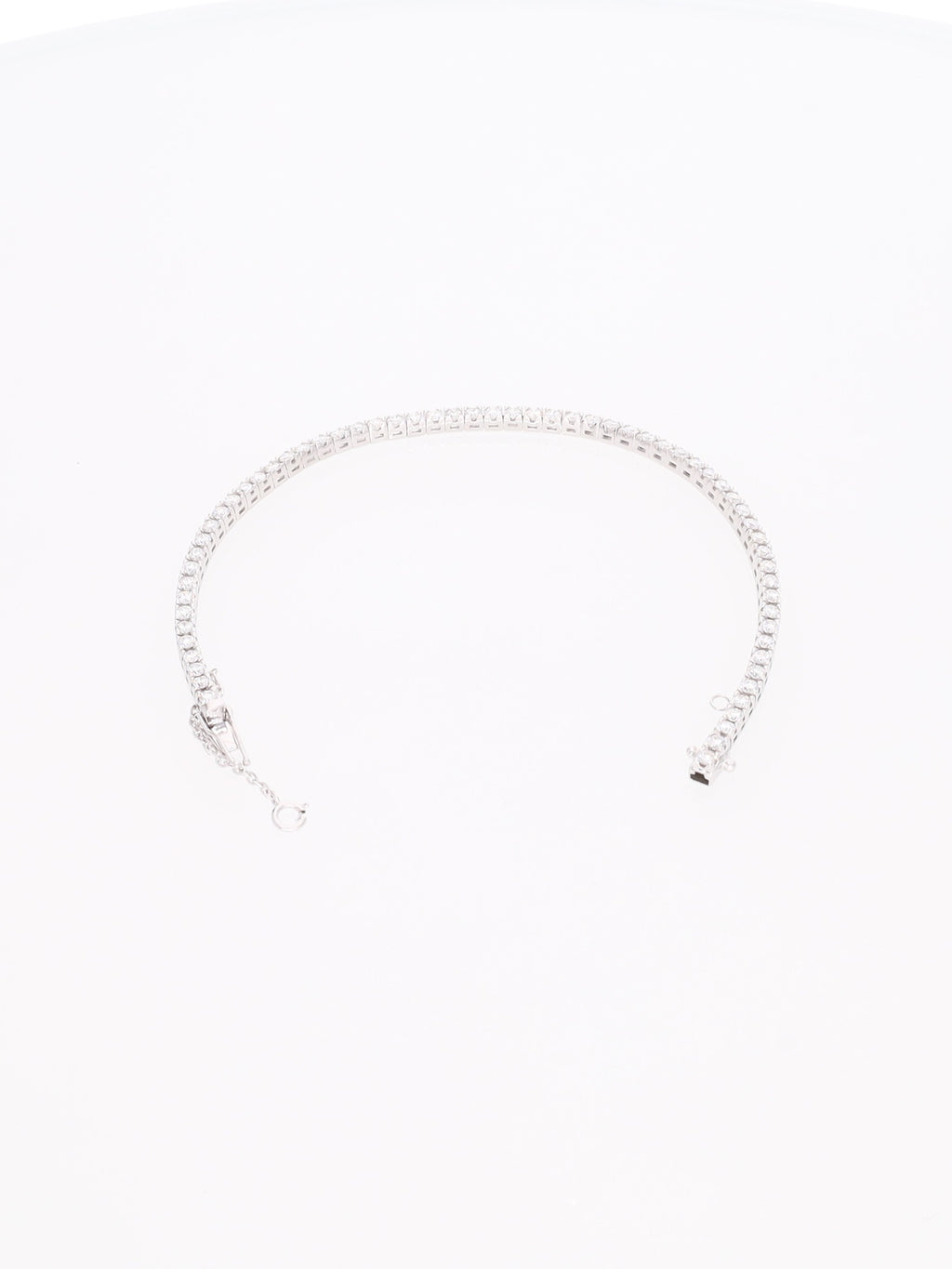 Bracciale oro Bianco 18 kt - tennis con diamanti 3.10ct