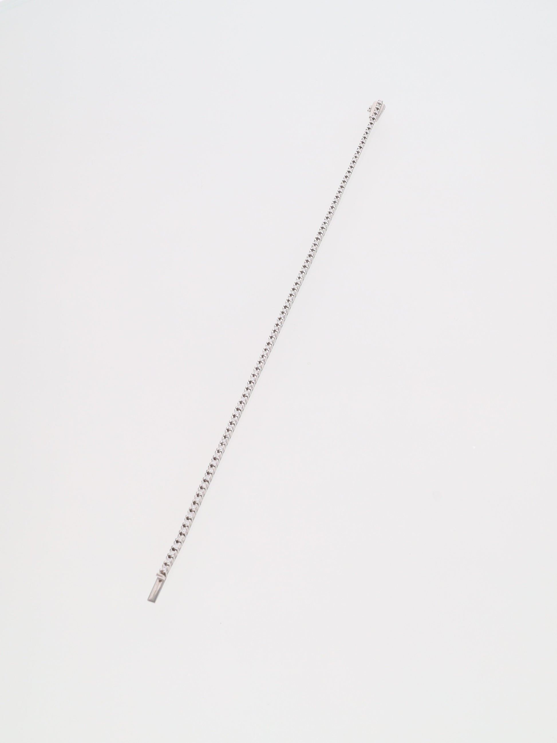 Bracciale oro Bianco 18 kt - tennis con diamanti 1.56ct