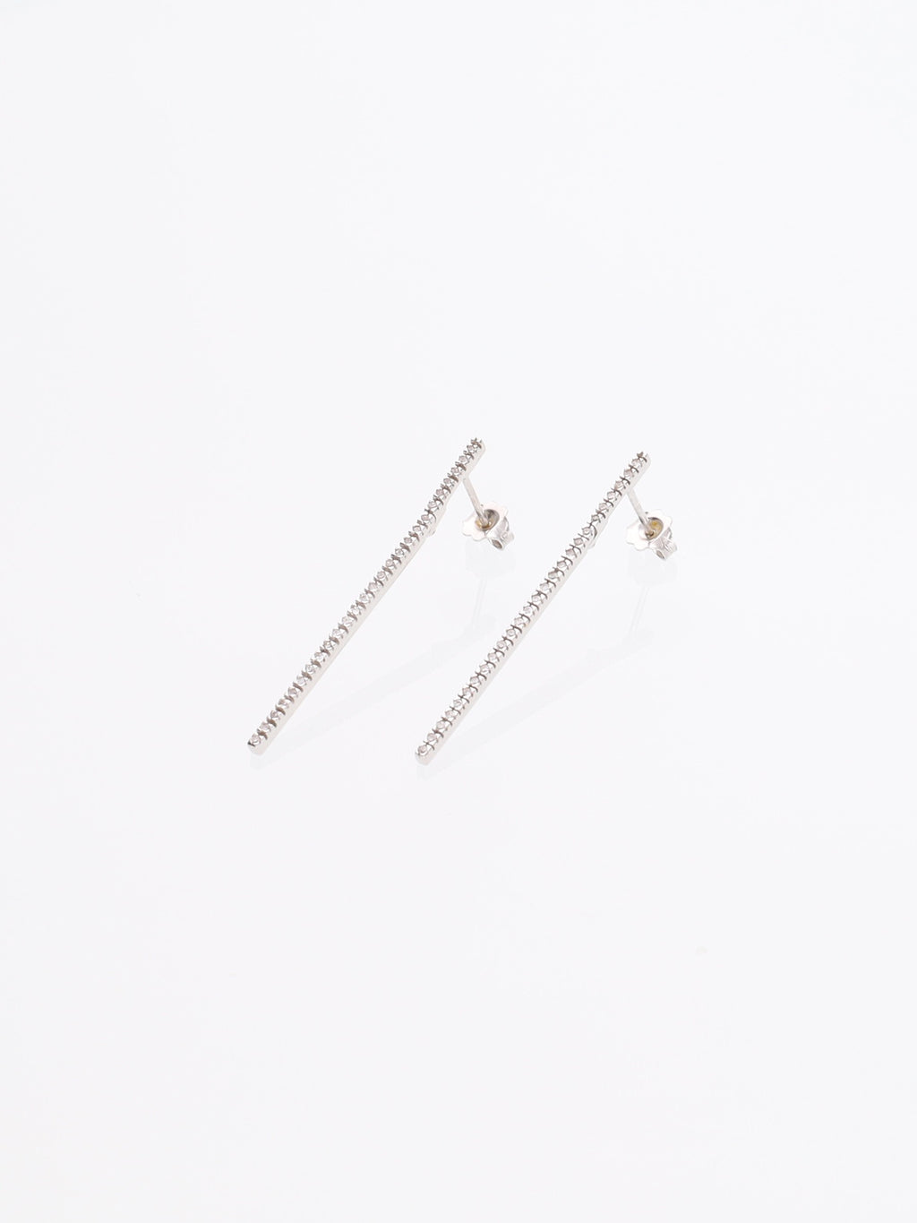 Orecchini Pendenti in Oro Bianco 18 kt con Diamanti