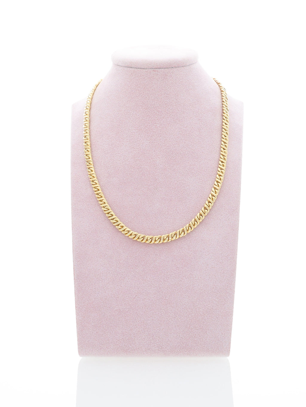 Collana oro giallo 18kt - maglia groumette stretta