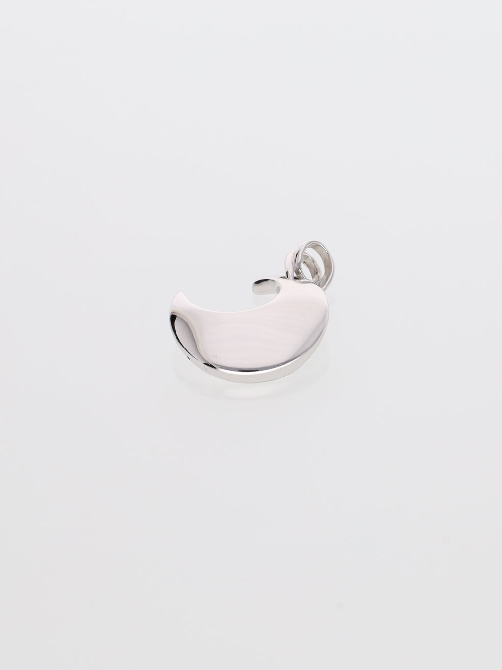 Ciondolo mezzaluna in oro bianco 18kt