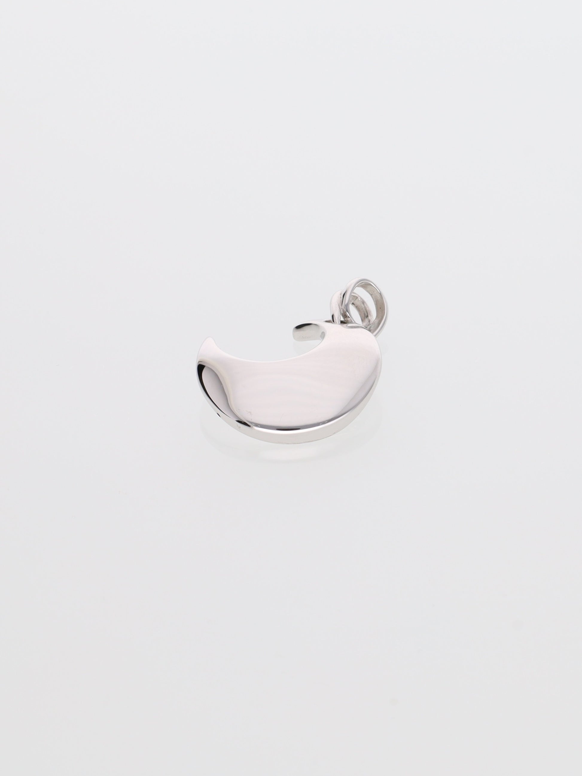 Ciondolo mezzaluna in oro bianco 18kt