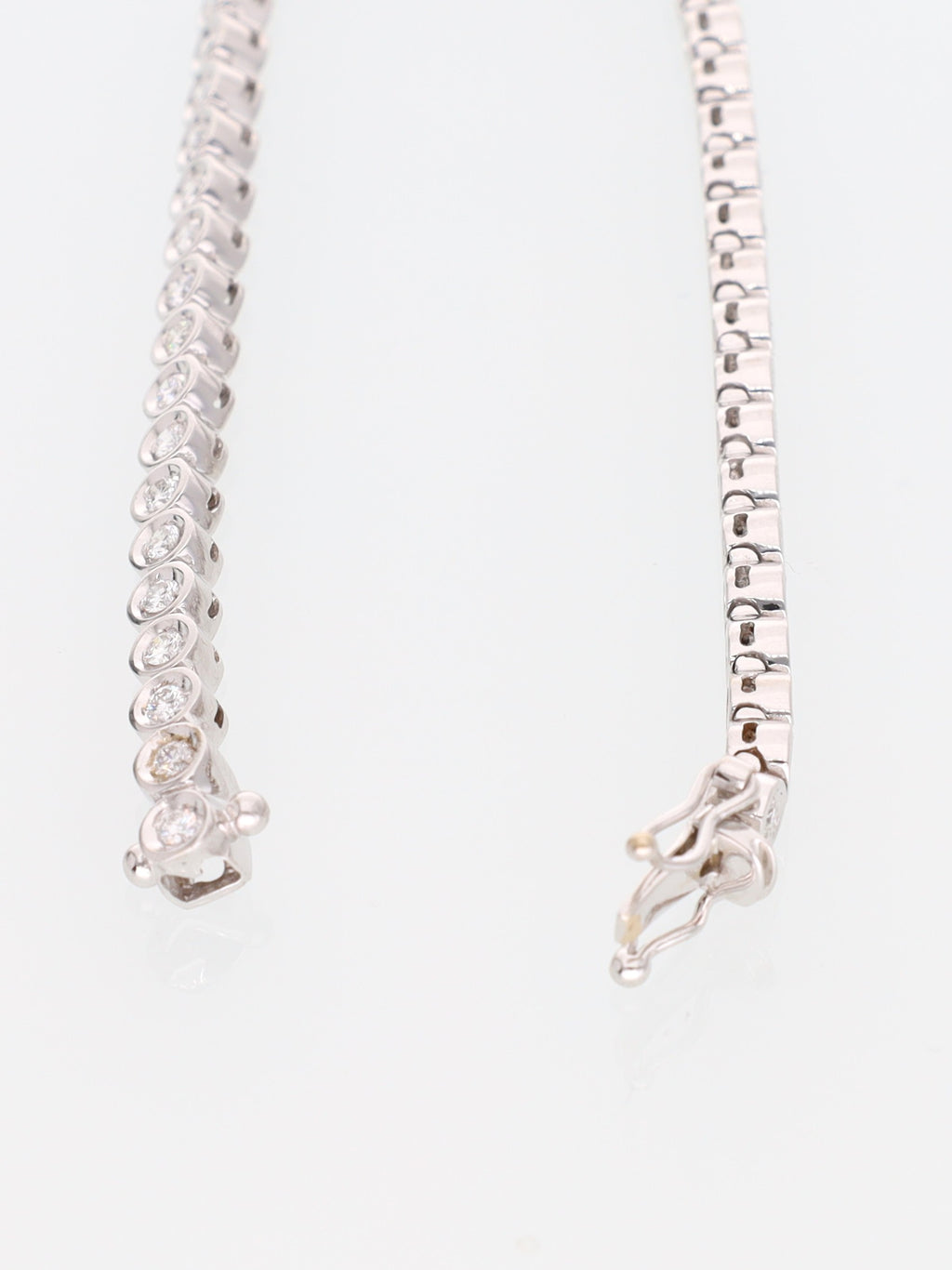 Bracciale oro Bianco 18 kt - tennis con diamanti 1.44ct
