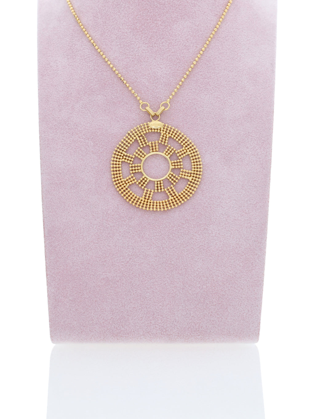 Collana oro giallo 18kt con ciondolo morbido