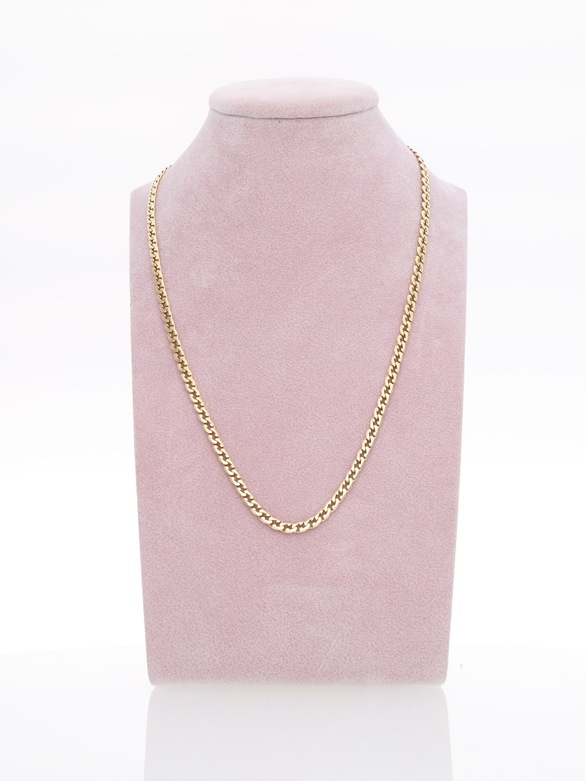 Collana oro giallo 18kt - maglia squadrata