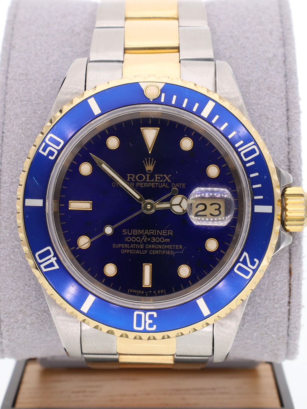 Rolex Submariner date ref. 16613 - acciaio e oro giallo 18kt - quadrante blu/viola