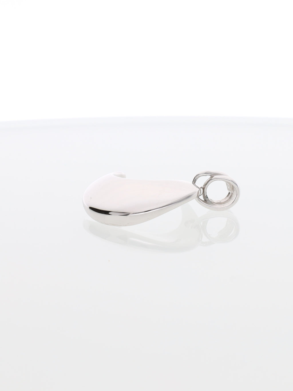 Ciondolo mezzaluna in oro bianco 18kt