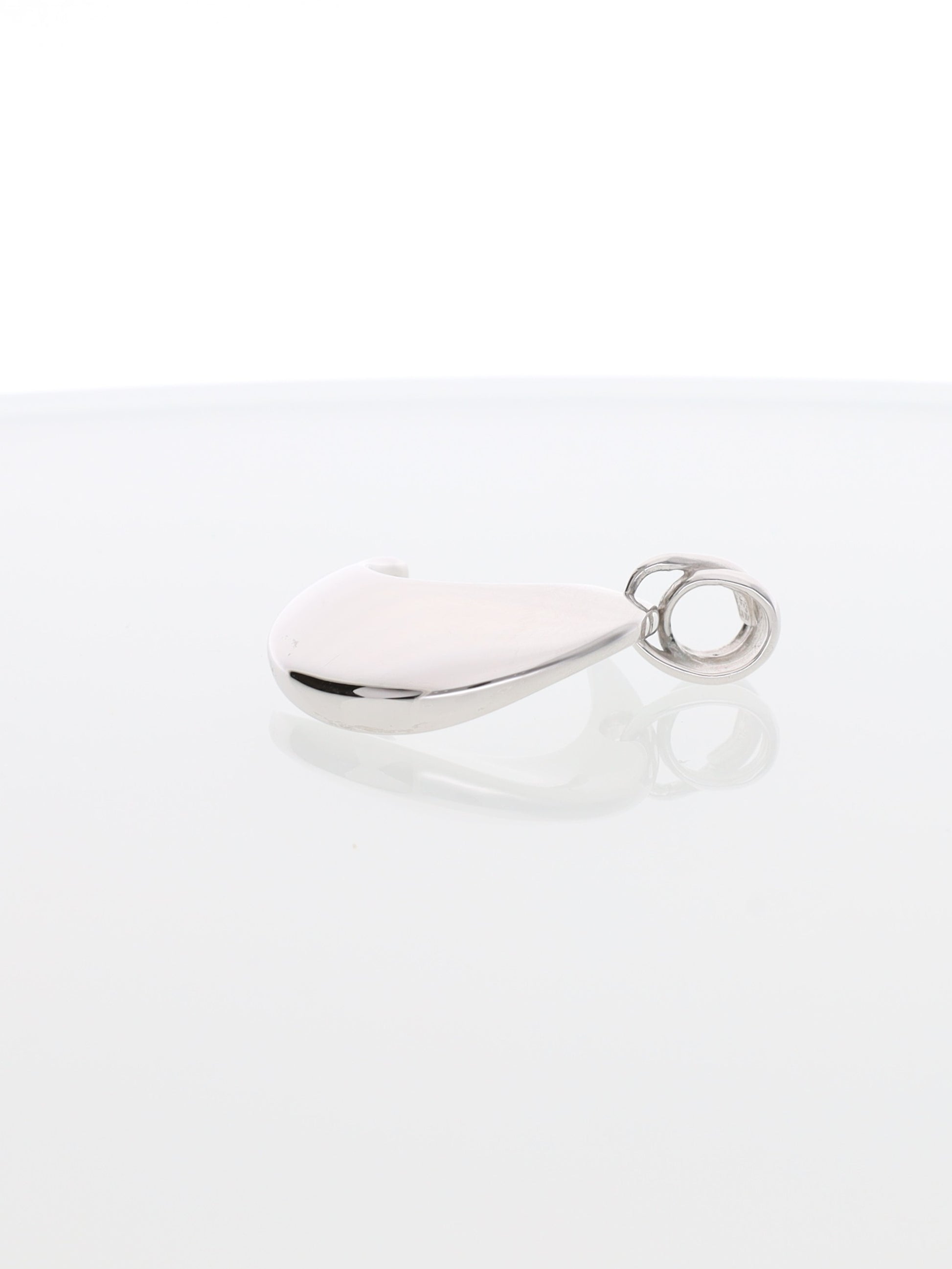 Ciondolo mezzaluna in oro bianco 18kt