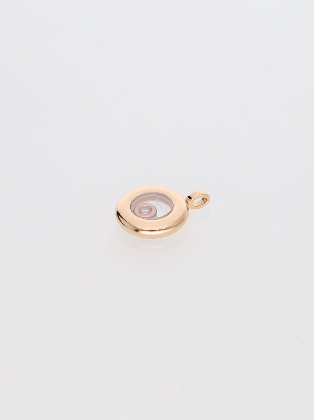 Ciondolo Chopard in oro rosa 18kt con brillante da 0.05ct
