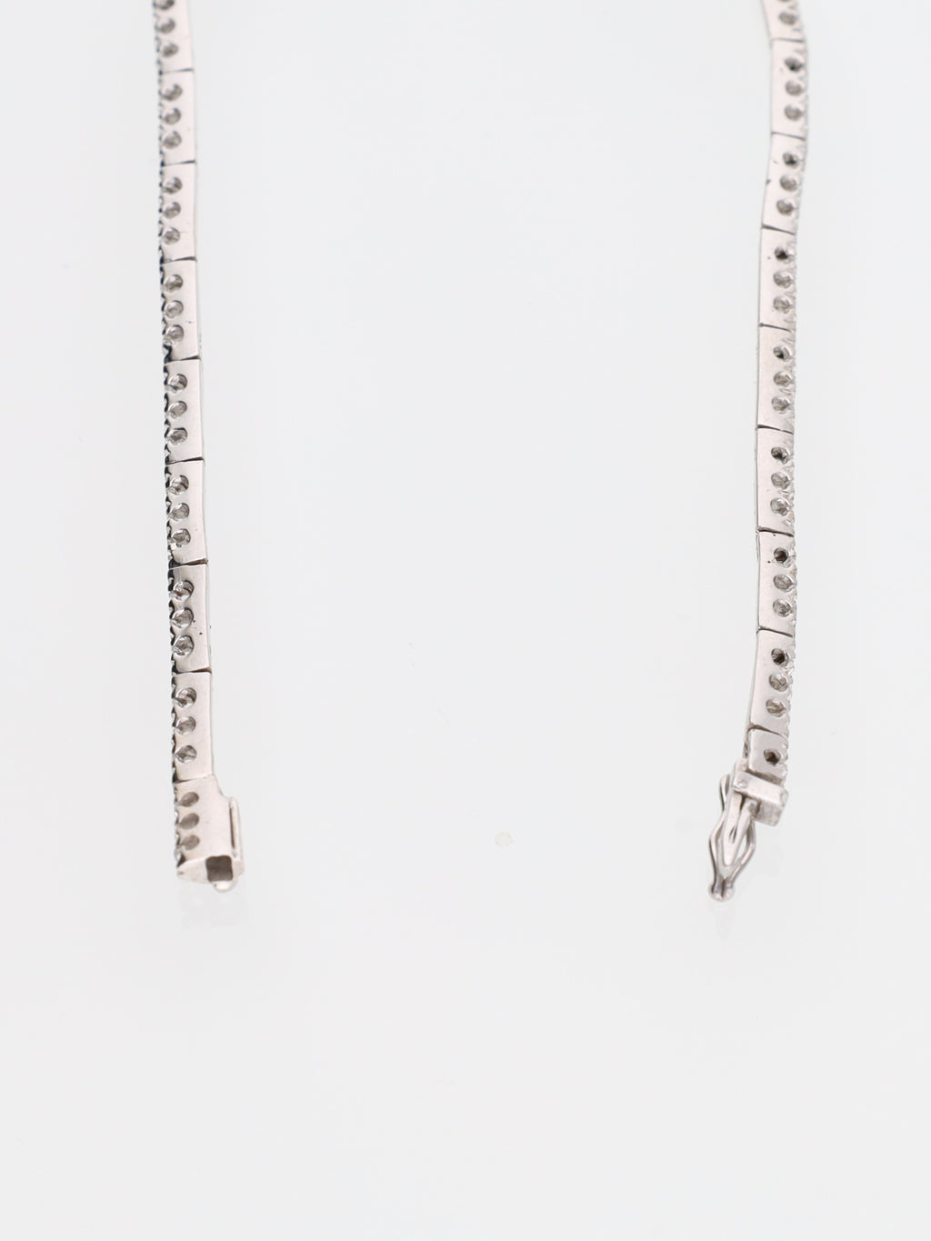 Bracciale oro Bianco 18 kt - tennis con diamanti 0.73ct