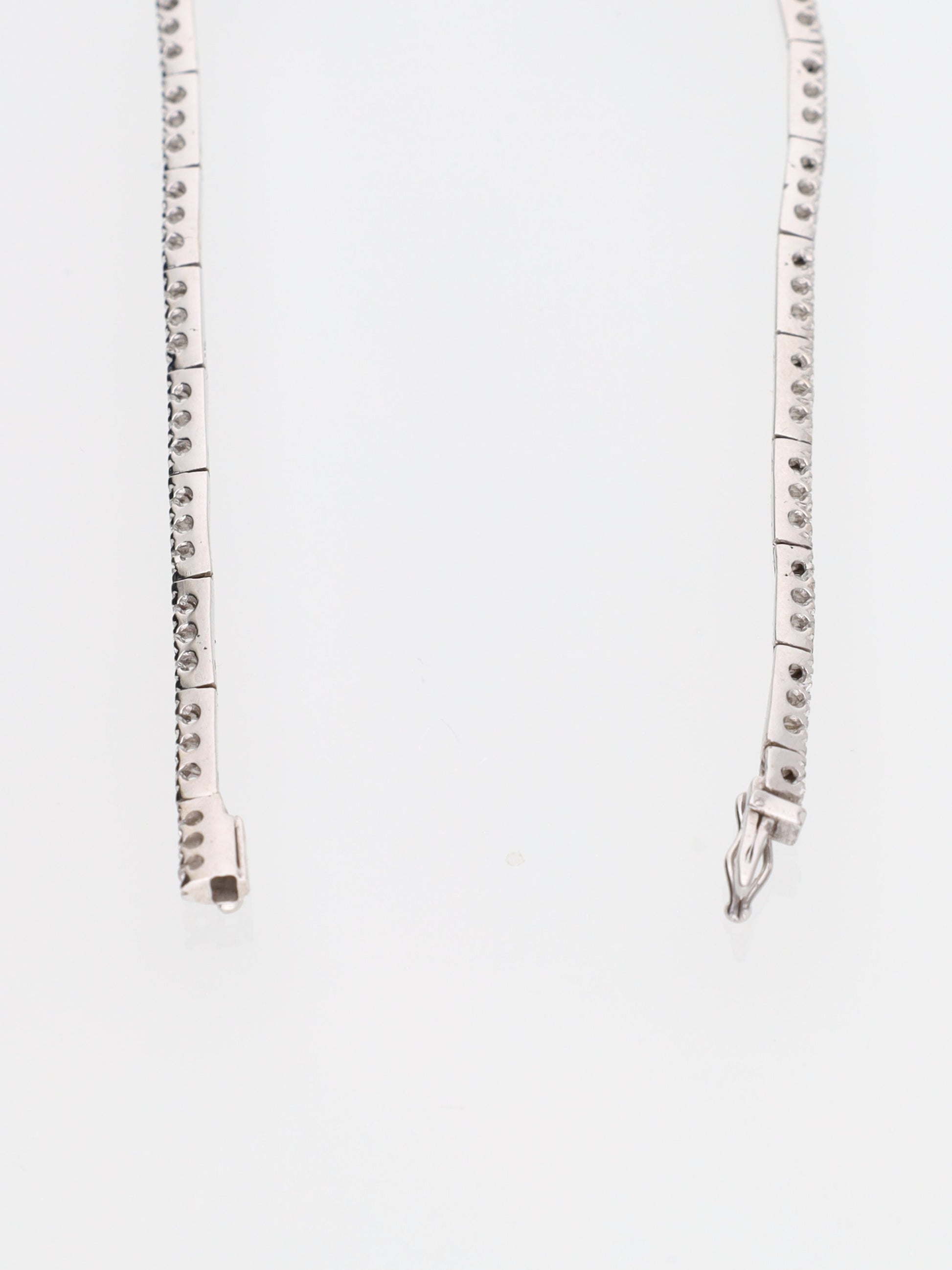 Bracciale oro Bianco 18 kt - tennis con diamanti 0.73ct