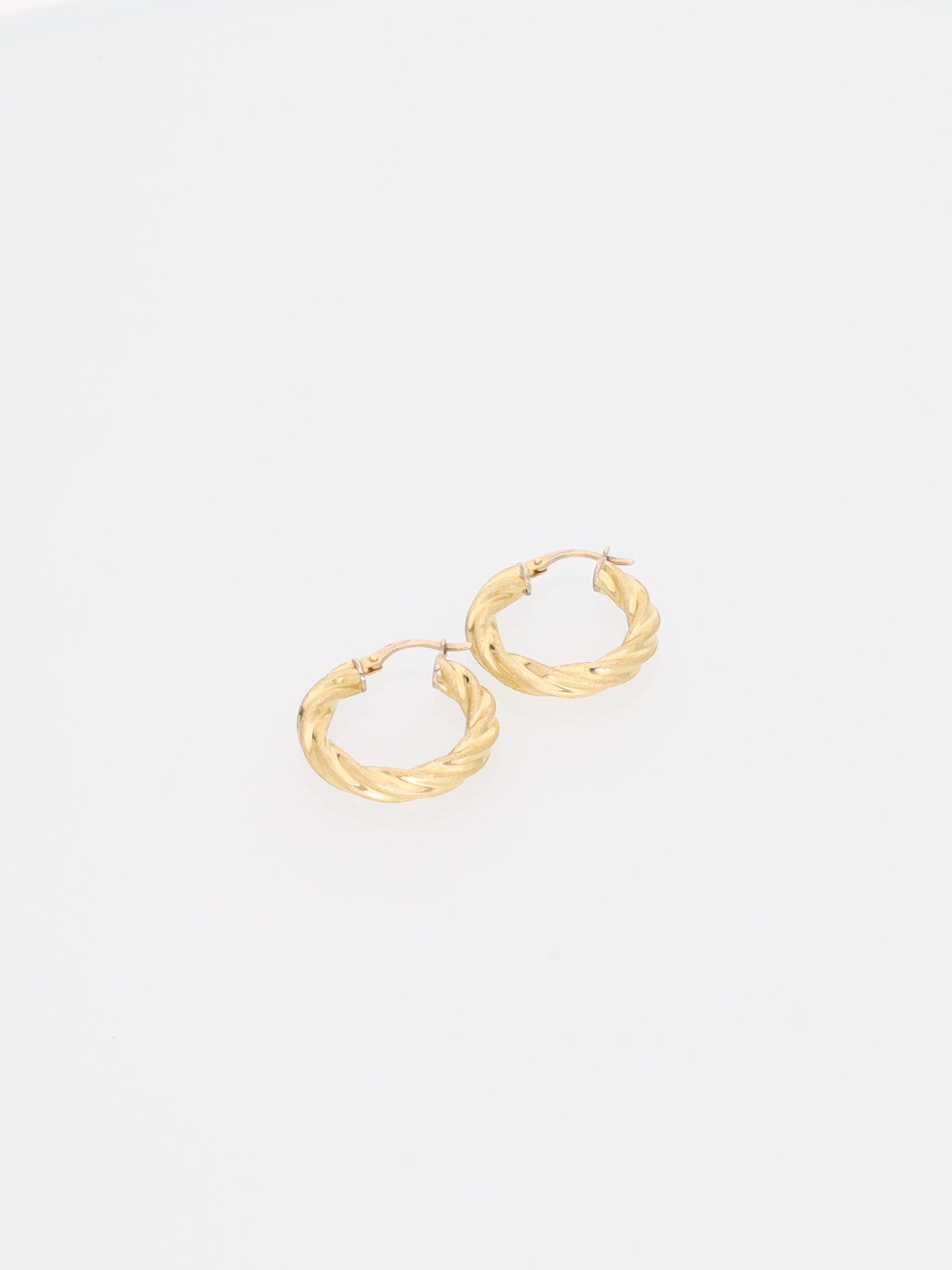 Orecchini a Cerchietto in Oro Giallo 18kt - torchon