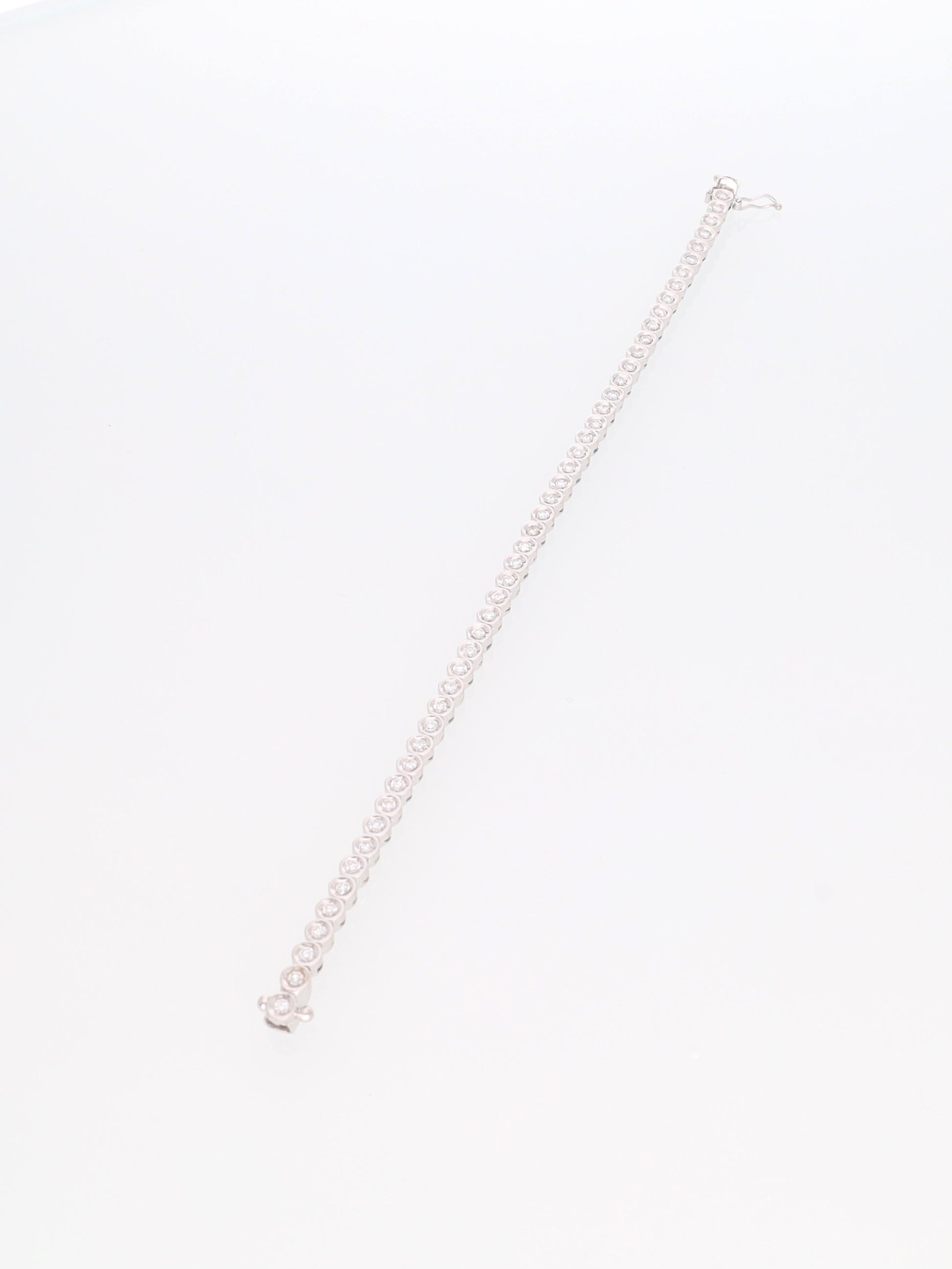 Bracciale oro Bianco 18 kt - tennis con diamanti 1.44ct