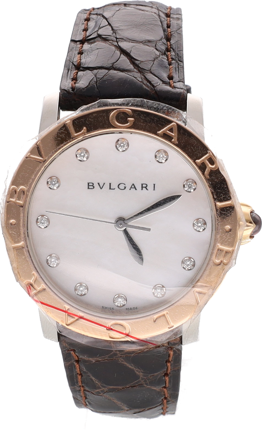 Bvlgari "BVLGARI" oro rosa 18kt e diamanti