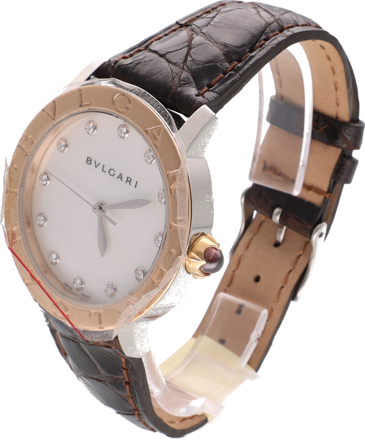 Bvlgari "BVLGARI" oro rosa 18kt e diamanti